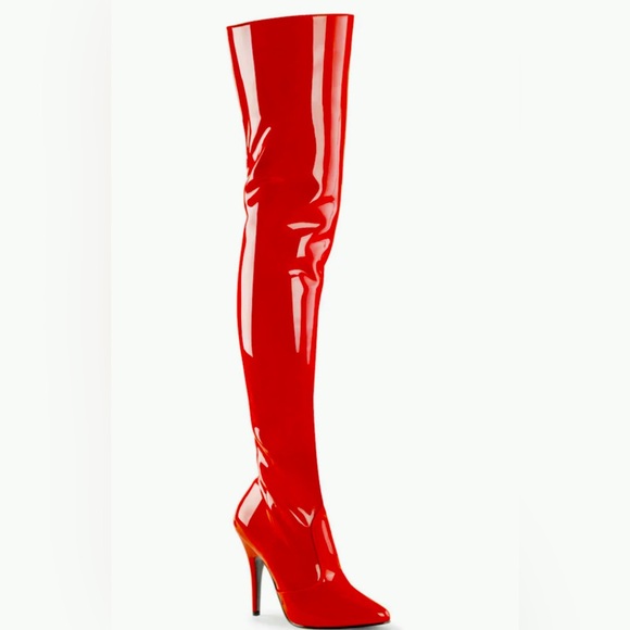Woman’s Pleaser 5" Plain Stretch Thigh High Boots SEDUCE - 3010 Size 7 New - Picture 1 of 5
